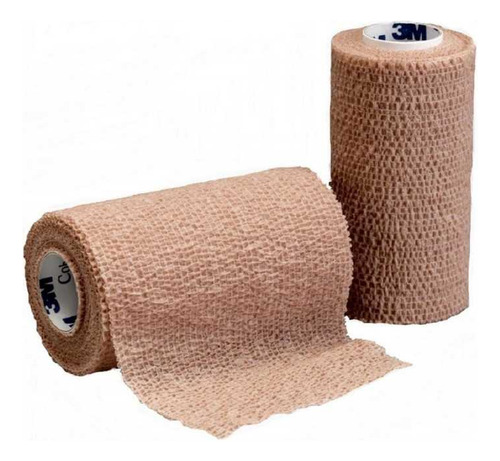 Venda Coban Piel Auto-adherente 10cm X 4.5m 2 Pz Color Caqui