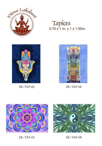 Imagen 3 de 3 de Tapiz Mandalas Fatima India 1mt.x 1,50 Cm.-exclusivos