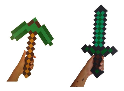 Combo Espada Y Pico De Diamante Minecraft