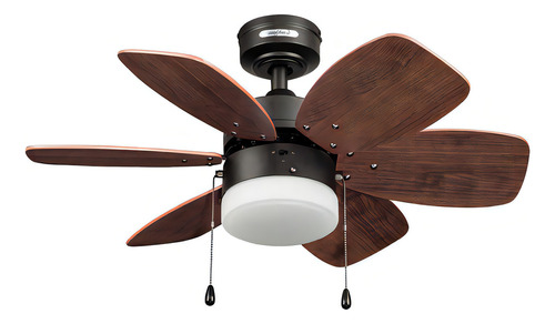 Coolfan Ventilador Techo 30 Pulgadas Lombardo, Control Cadena Con Luz Con 6 Aspas Reversibles