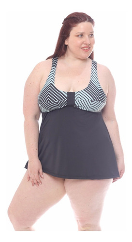 Imagen 7 de 7 de Malla Tankini Talle Grande Mujer Art 201 Local