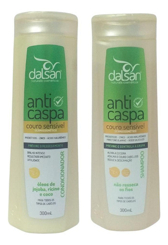  Kit Shampoo E Condicionador Anti Caspa Dalsan