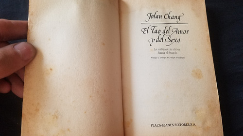 Tao Amor Y Del Sexo Jolang Chang Antigua Via China Extasis (Usado)