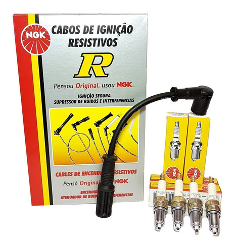 Cables De Bujias+bujias Fiat Palio Grand Siena Punto1.4 Evo