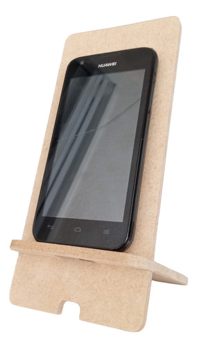 Porta Celular Soporte Madera Fibrofacil Mdf Liso X 5 Unid.