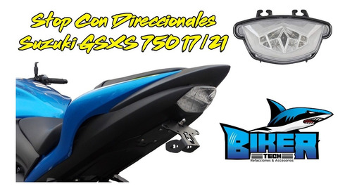 Stop Con Direccionales Suzuki Gsxs 750 2017/2023