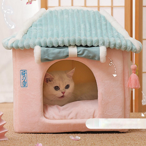 Cama De Dormir Para Mascotas De Japonés, Casa De De Gato