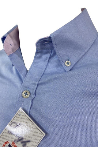Imagen 4 de 7 de Camisa Corte Recto Manga Larga De Hombre