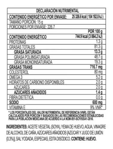 Mayonesa Mccormick Institucional 3.4 Kilos (la Más Grande)