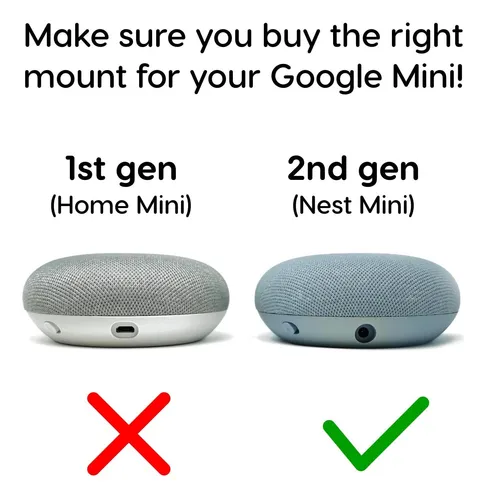 Montaje De Pared De Salida Doqxd Para Google Nest Mini 2nd A
