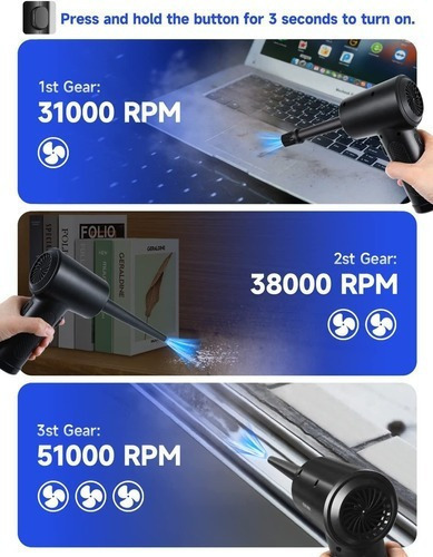 Soplador De Aire Eléctrico Duster De Aire Comprimido 51000