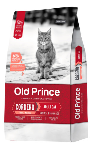 Old Prince Gato Adulto Sabor Cordero 7.5 + 1 Kg + Envio