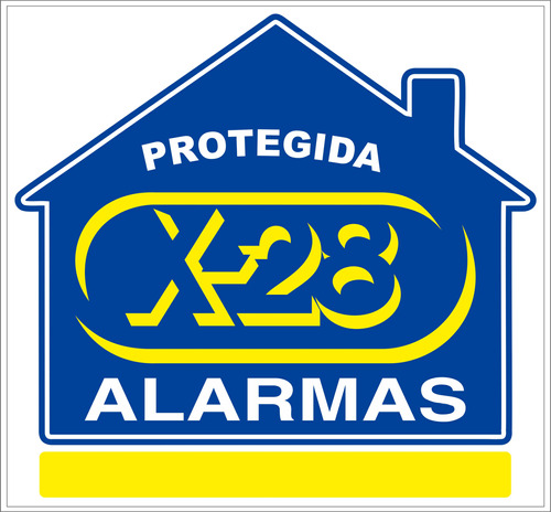 Calco X28 Alarma Propiedad Protegida + 2 De Regalo P Podesta