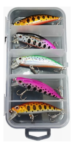 Set Señuelos De Pesca Trucha Tipo Rapala Tsurinoya