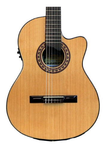 Imagen 3 de 3 de Guitarra criolla electroacústica Gracia M10 natural