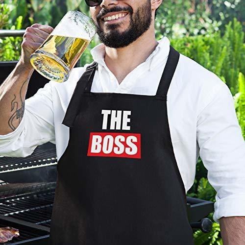 The Boss Real Juego Delantal Cocina Para Pareja Boda 2