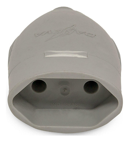 Plug Fêmea Pino 10a Tomada 2p+t Cinza 10 250v