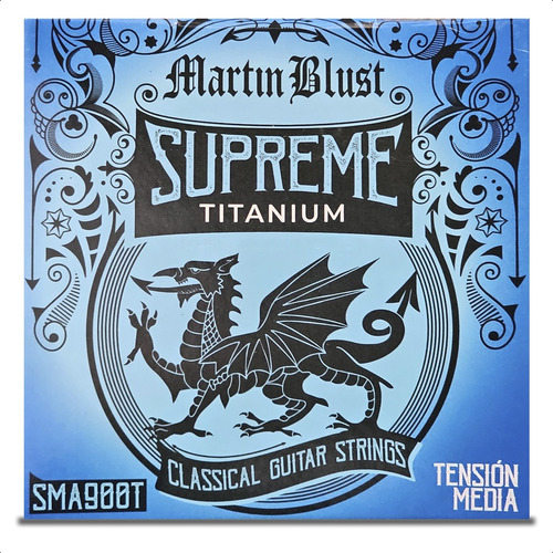 Encordado Guitarra Criolla Martin Blust Supreme Titanium Pro