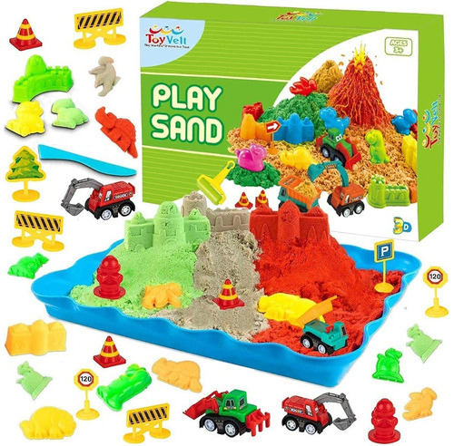 Magic Sand Dinosaurios Y  Construcción De Castillos De Arena