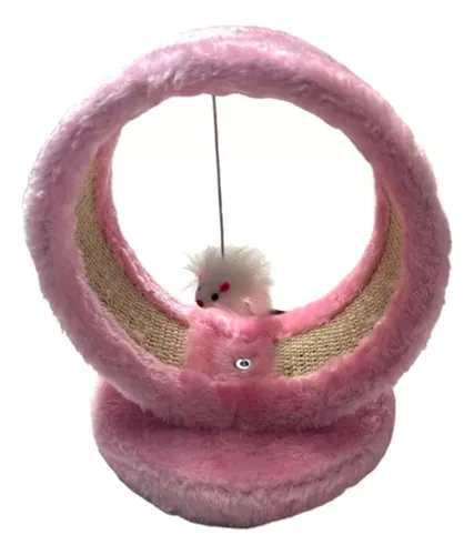 Rascador Para Gatos Diseño Circular Juguete Colgante