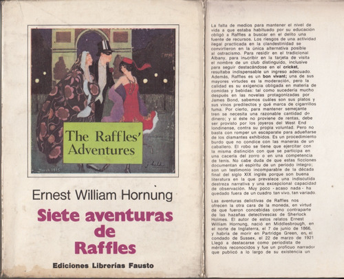 Siete Aventuras De Raffles Por Hornung 1976 Sherlock Holmes