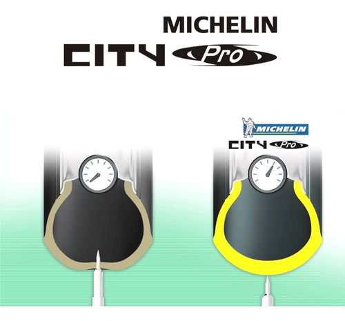 Imagen 5 de 8 de Llanta Trabajo Michelin City Pro 3.00 18 ( 90/90 18 )