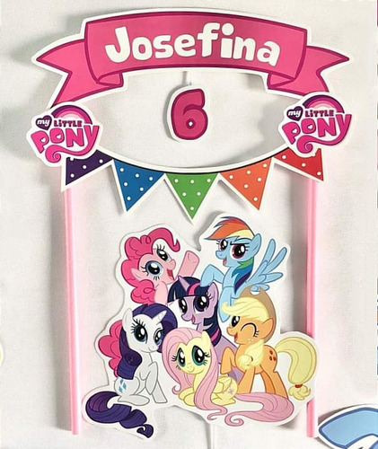 Toppers Cake Adorno Para Torta My Little Pony