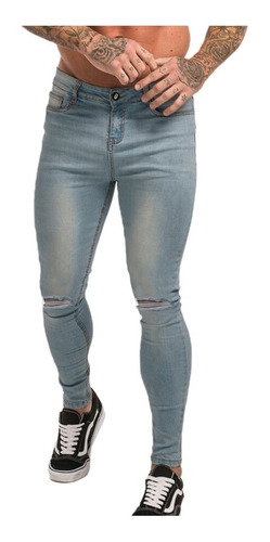 Jean Chupin Hombre Elastizado Pantalon