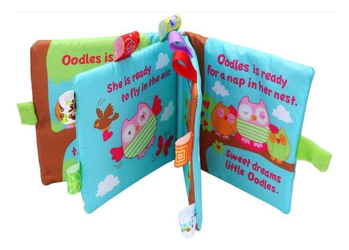 Libro Didactico Bebe Tela En Inglés Monkey Book Chifle