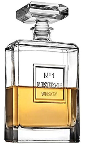 Decantador De Whisky Godinger Reserve Para Licor Scotch Bour