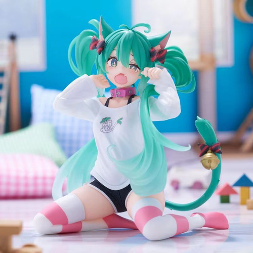 Cx Figura Miku Con Orejas De Gato For Niñas, Modelo De