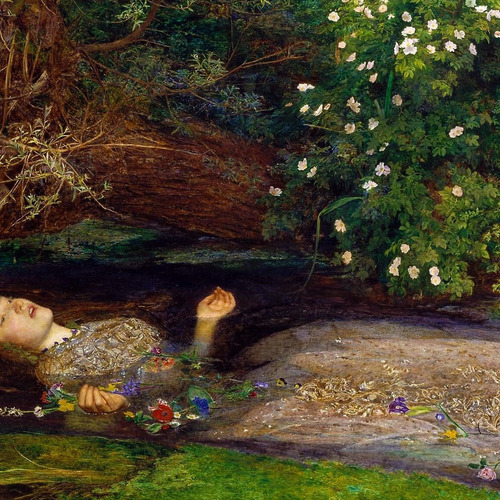 Cuadro Ophelia - Ofelia - Sir John Everett Millais - 1851/52