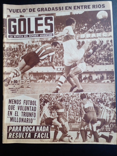 Goles N° 1022 Incompleta Bonavena Locche Estudiantes 1968