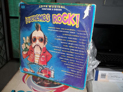 Disco Lp Queremos Rock Joya Musical Album Doble