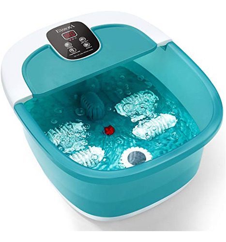 Foot Spa, Esarora Foot Bath Massager With Heat, Bubbles, Pom