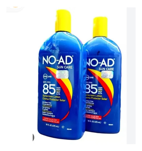 Bloqueador No-ad Spf 85 473 Ml X2 - mL a $336