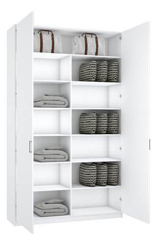Armário Organizador 2 Portas 100% Mdf M581.b (casa,comércio) Branco