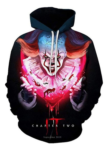 P Horror Cosplay It-capítulo 2 3d Impreso Sudadera Con