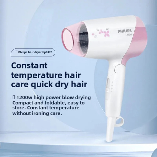 Jjminisecador De Pelo Plegable Philips Hp8120, 1200 W, Para