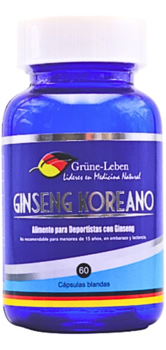 Ginseng Koreano 720mg / 60 Cap. Agronewen.