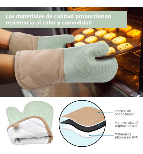 Juego De Guantes De Horno Y Soportes Para Ollas - Manoplas