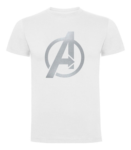 Polera Avengers Marvel Blanca Unisex Diseño Colores