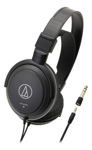Audífonos Over-ear Audio-technica Ath-avc200 Sonicpro Color Negro