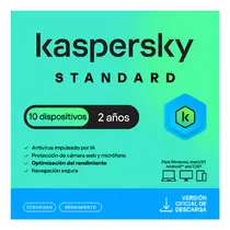 Comprar Licencia Antivirus Kaspersky 10 Equipos 2 Años Entrega Digit