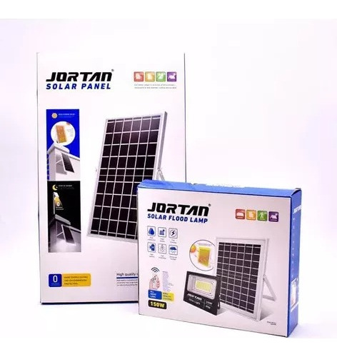 Reflector Led Recargable Lampara Panel Solar 150w Potente