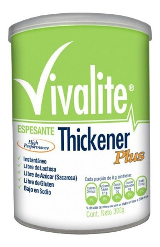 Vivalite Espesante Tarro 300 Grs. Plus. Sabor Neutro