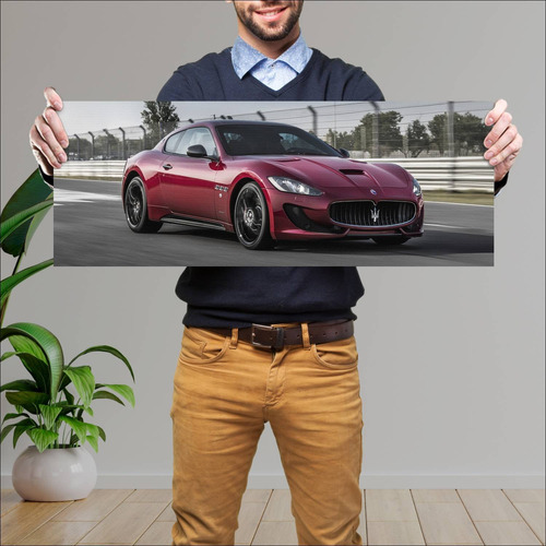 Cuadro 30x80cm Auto 2017 Maserati Granturismo Sp 262