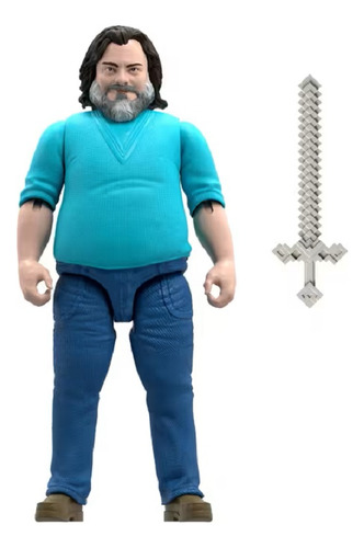 Figura Minecraft: La pelĂcula de Steve Jack Black Mattel