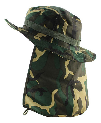 Sombrero Militar Tipo Boonie Con Solapa For Hombre Y Mujer,