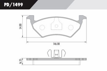 Pastilha De Freio Dianteira Up 2014/ Frasle Pd1499